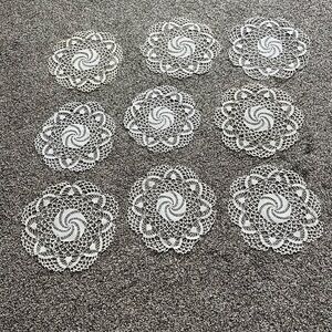 Set of off-white Doilies/placemats